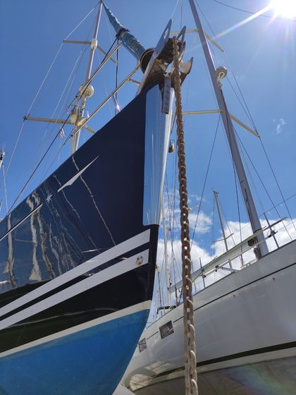 Custom stainless bow protection — 1