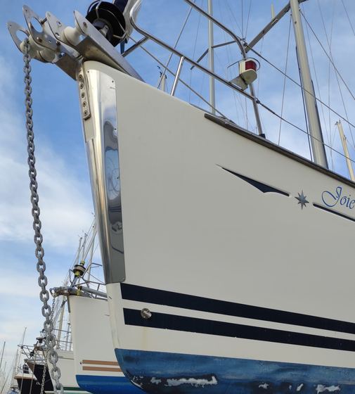 Custom stainless bow protection — 2