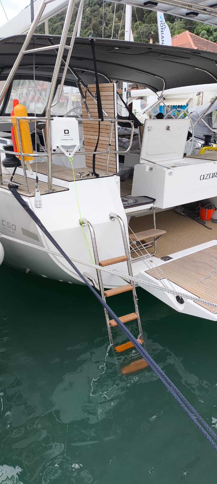 Stainless swim ladder